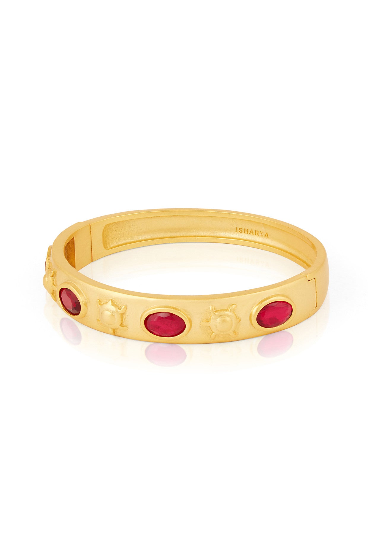 Ruby Oval Hinge Bangle