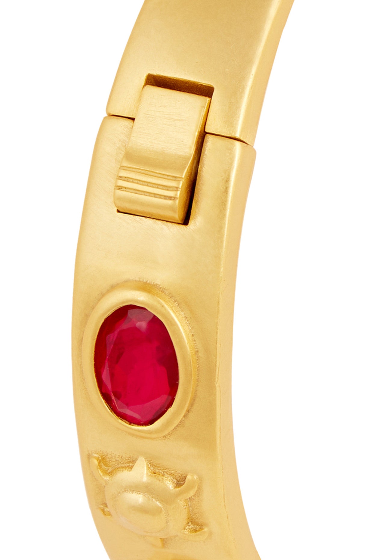 Ruby Oval Hinge Bangle