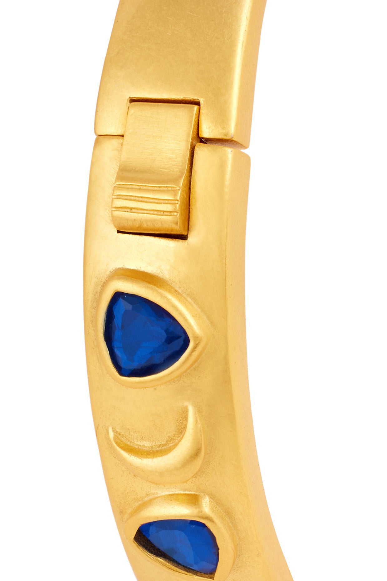 Sapphire Oval Hinge Bangle