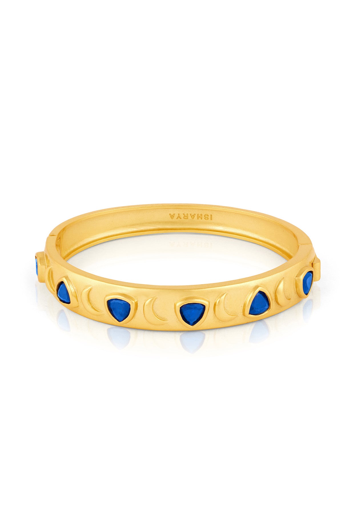 Sapphire Oval Hinge Bangle