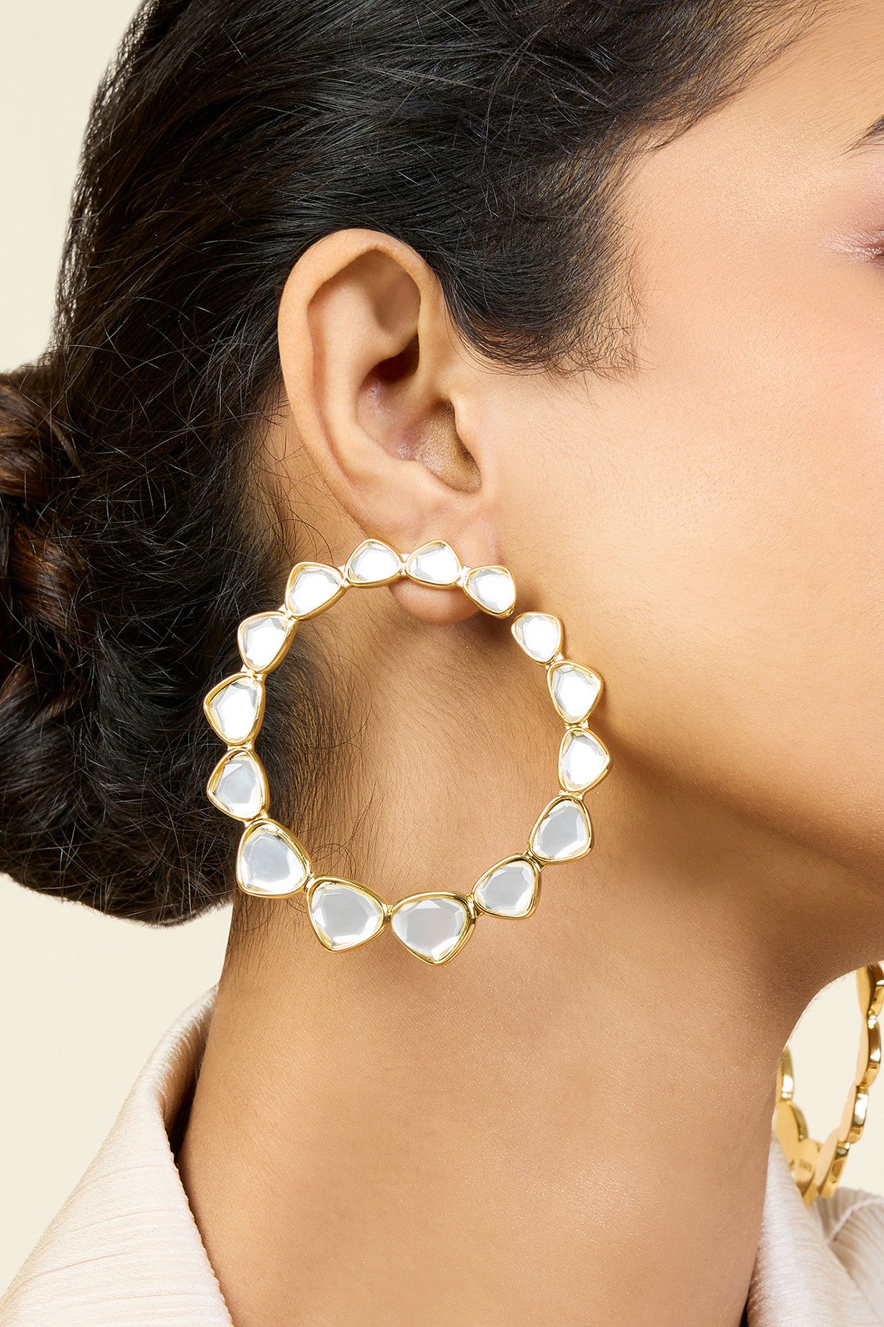 Sheesh Mahal Front Back Earrings