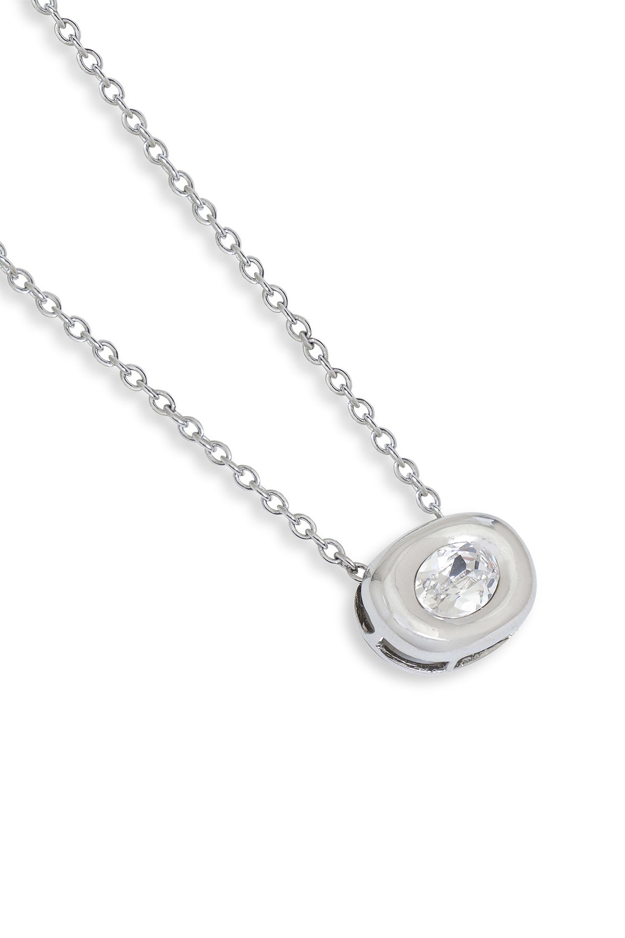 Silver Axis Pendant Necklace