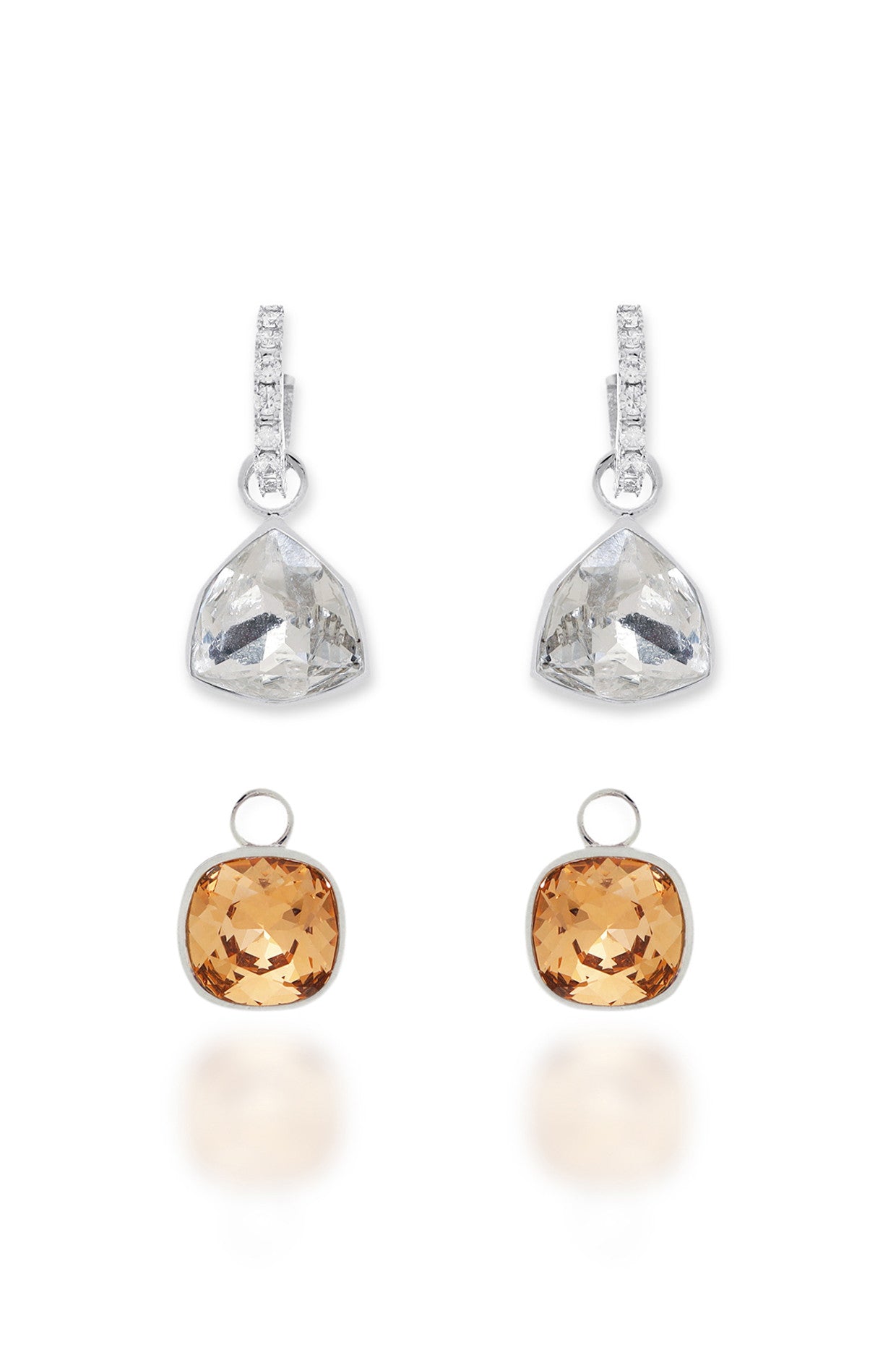 Silver Shift Earrings