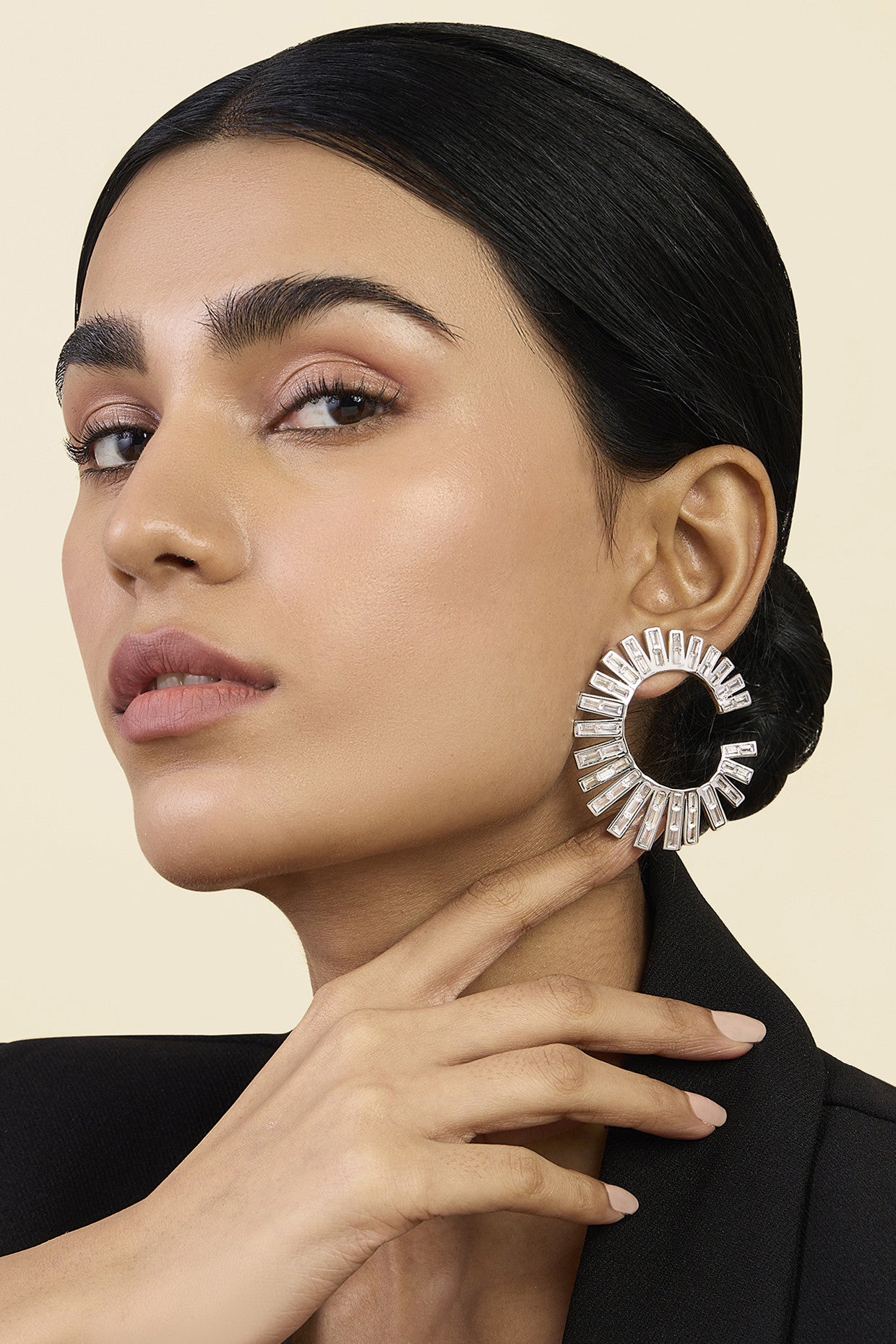 Spiral Orange Peel Earrings