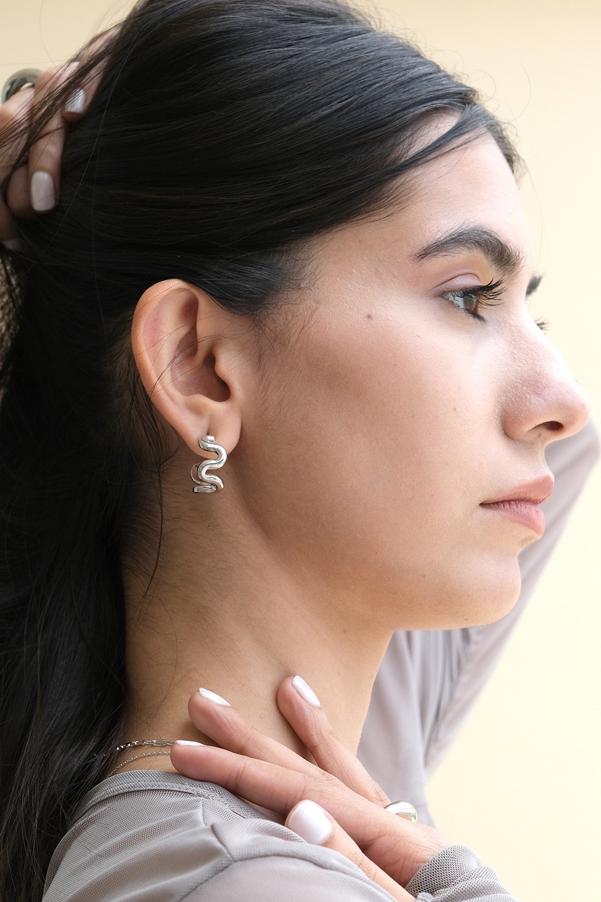 Swirl Solid Hoops