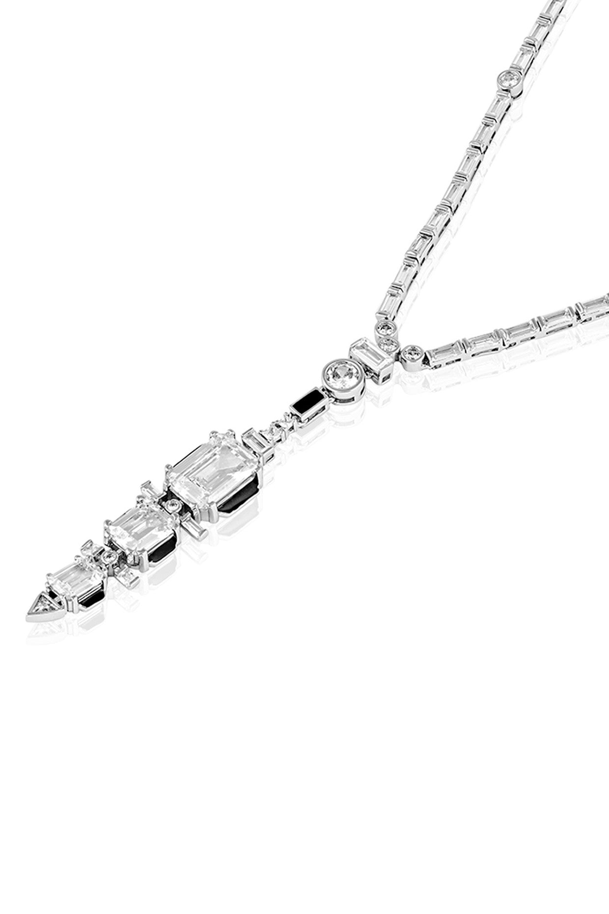 Three Tier Diamond Lariat