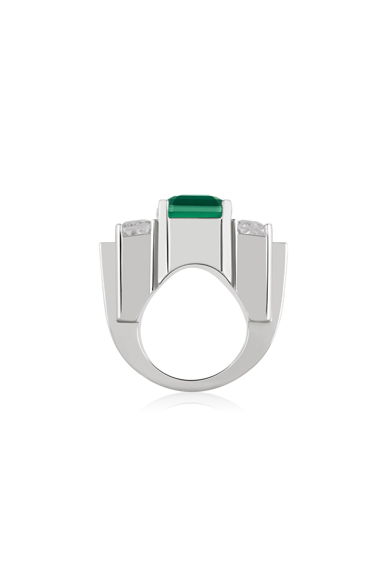 Triple Baguettes Statement Ring
