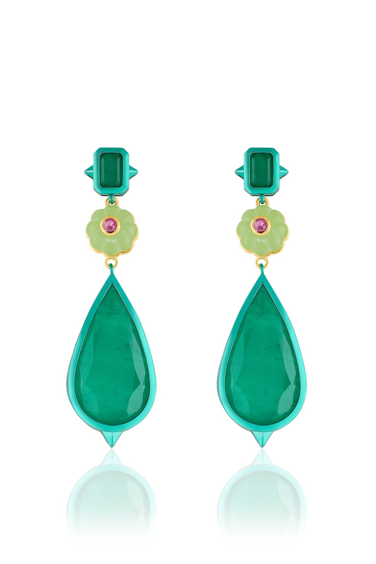 Verdant Whimsy Dangler Earrings