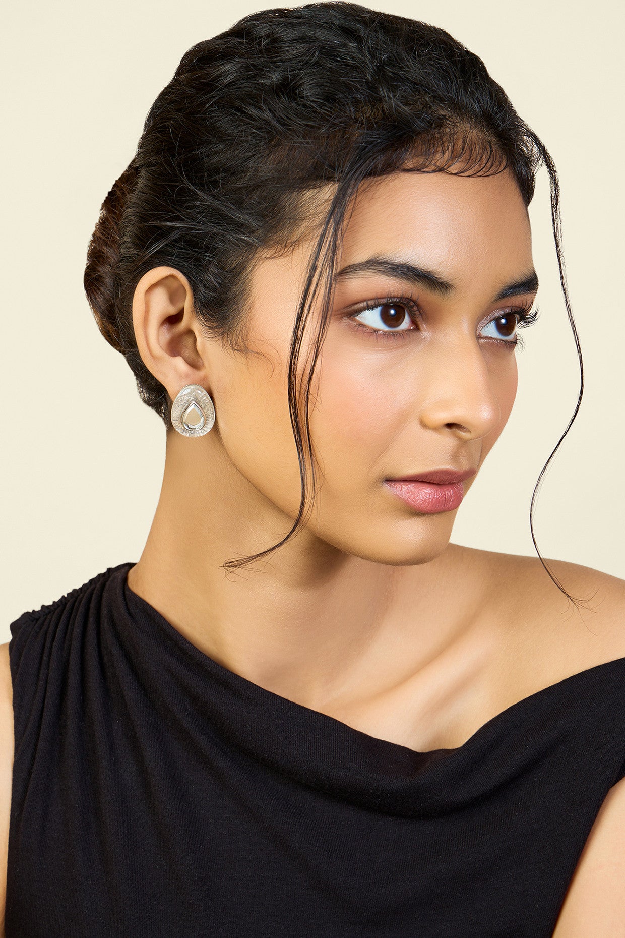 White Mirror Boondein Studs